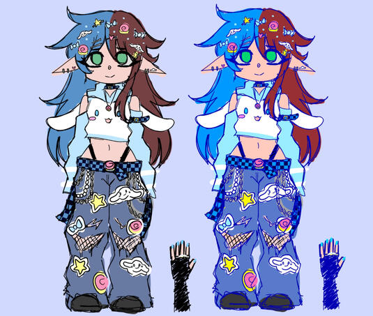 Cinnamaroll Outfit Ref sheet